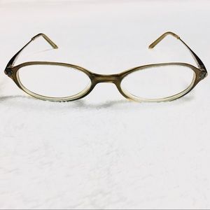Anne Klein Eyeglasses Eyewear Lightweight Hazel Brown / Blue Oval Frame